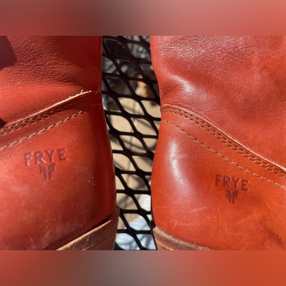 Frye Leather Riding Boots, Rust Brown size 8 vintage 1970s - Picture 6 of 9
